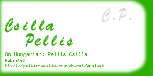 csilla pellis business card